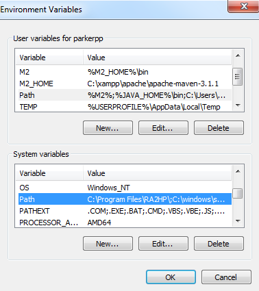 Env variables