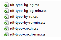 Locale CSS
